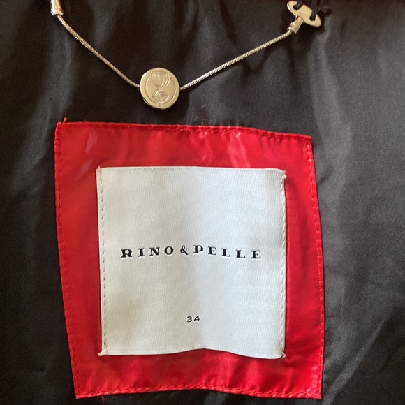 RINO AND PELLE RED & BLACK SNOWBOARDING JACKET PUFFER COAT 34 EXCELLENT - Picture 8 of 9